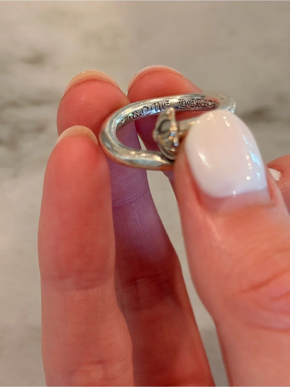 Chrome Hearts Forever Nail Ring Sterling Silver Size 6